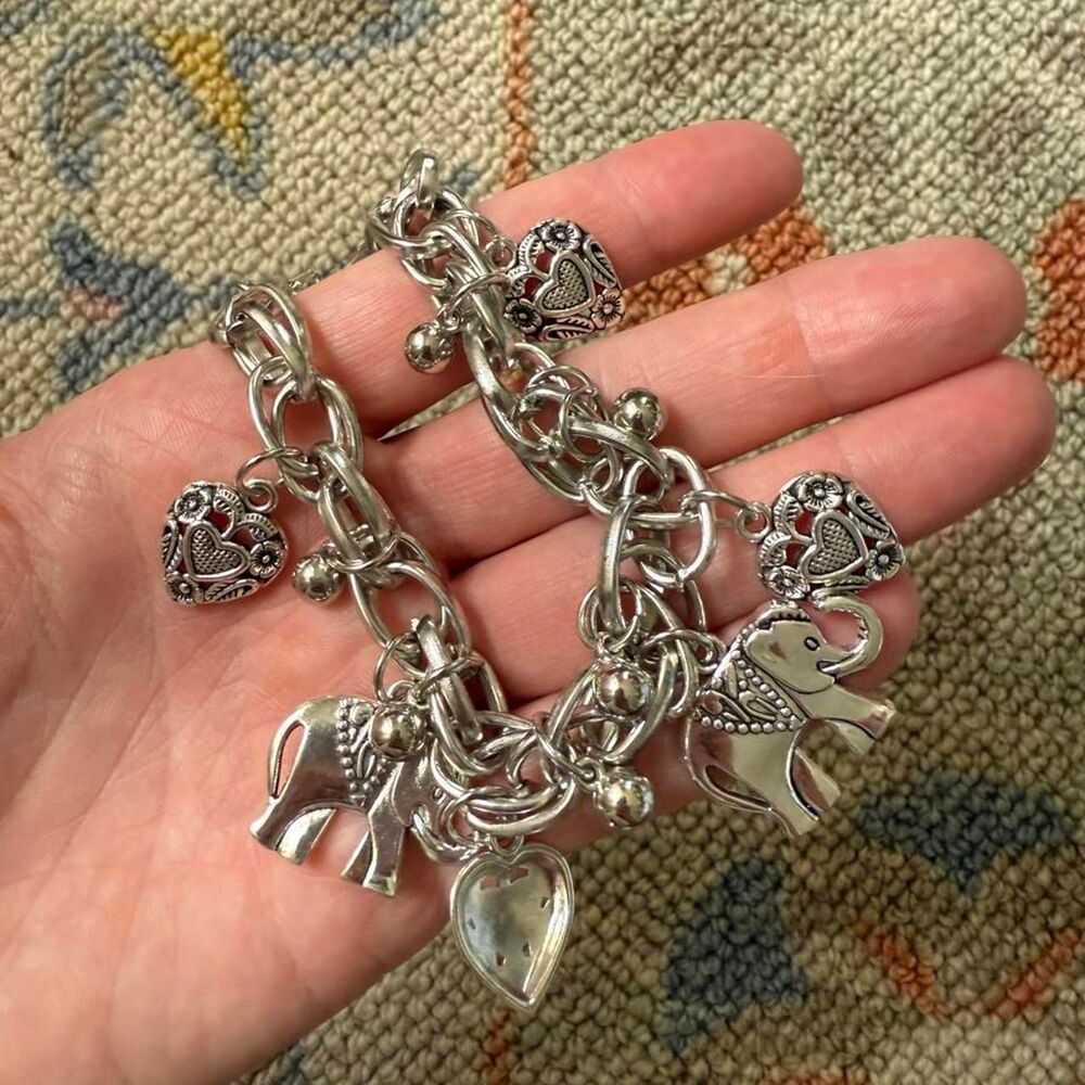 Charm Bracelet with elephants